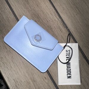 Steve Madden Pastel Blue Card Wallet Phone Case